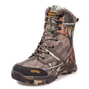 -20C Winter Thick Fleece Warm Outdoor Waterproof  Bionic Camouflage Snow Boots Desert Jungle Hiking Hunting Tactical High Shoes