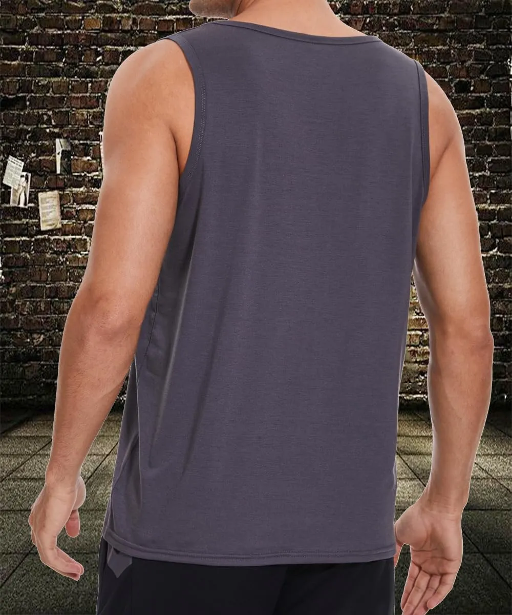 4th of July Shirts for Men American Flag Tank Top 1776 Patriotic T-Shirts Sleeveless Mens Gym Workout Graphic USA Flag Top