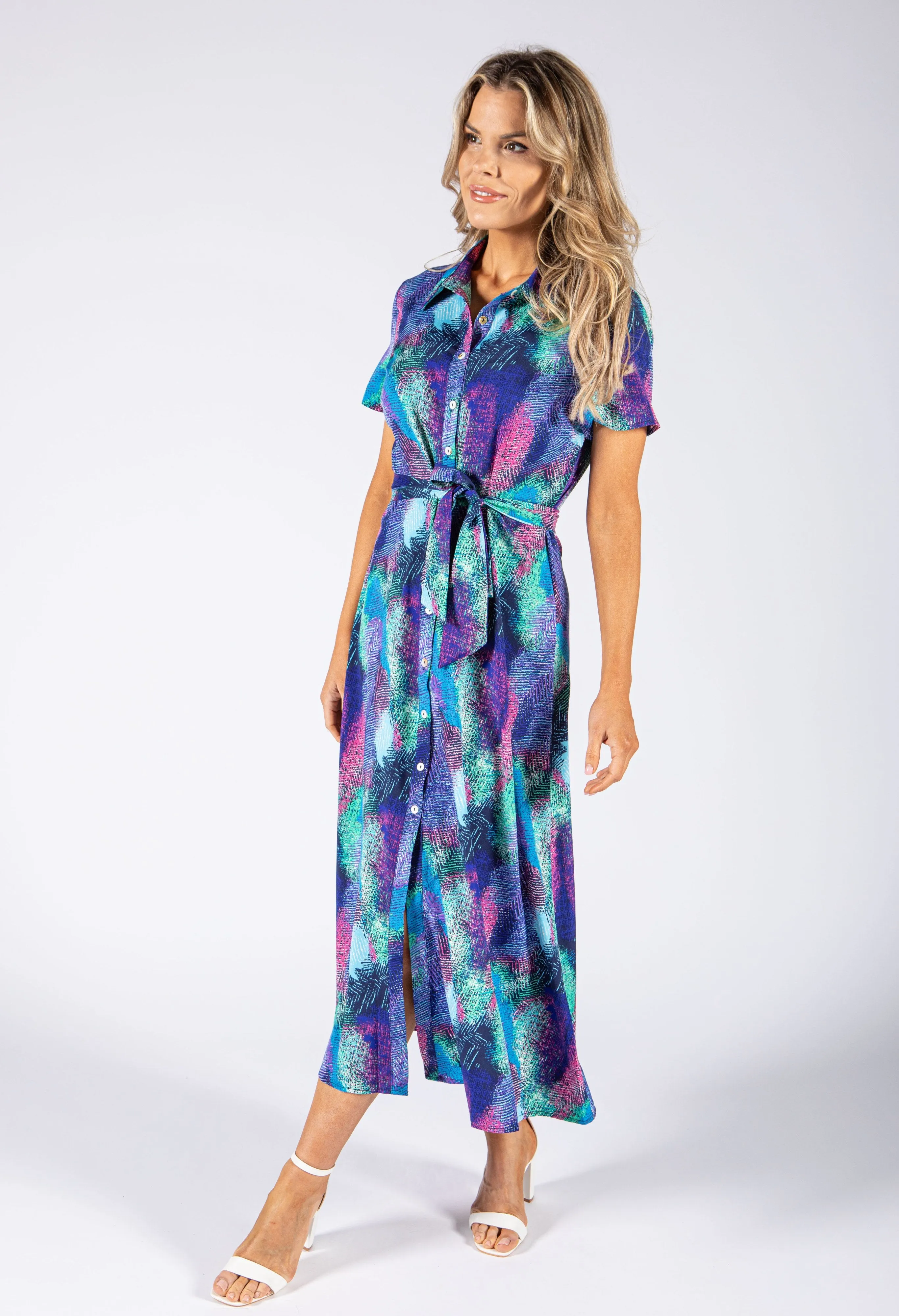 Abstract 90's Print Dress