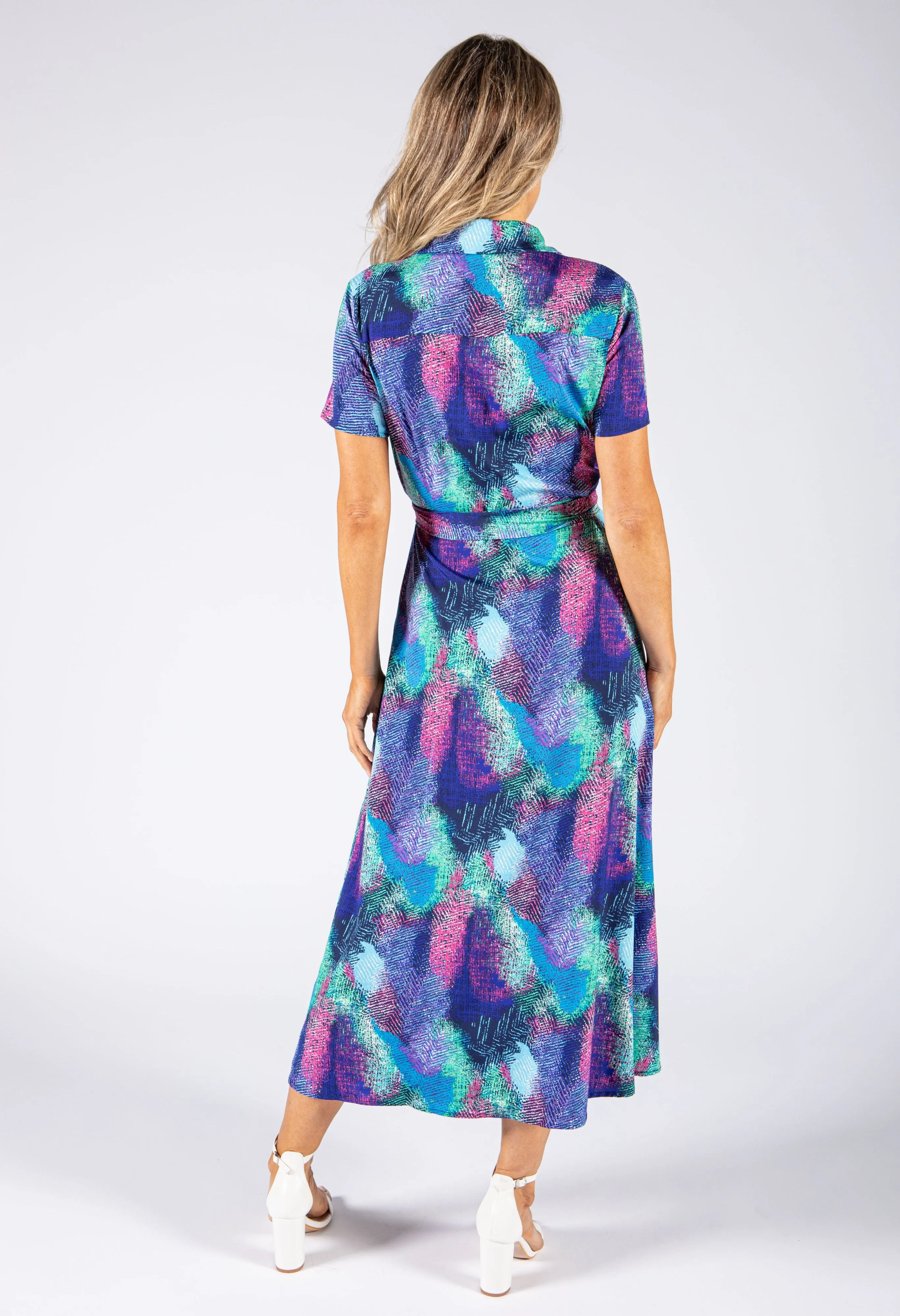 Abstract 90's Print Dress