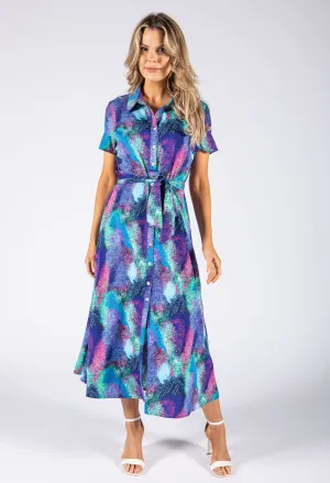 Abstract 90's Print Dress