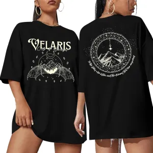 Acotar Velaris Shirt Women Oversized Bat Boys T-Shirt City of Starlight Graphic Tee Bat Bookish Book Lover Tops