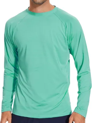 Arcweg Rash Guard Men Swim Shirt Long Sleeves Diving Rash Vest Fit Top T-Shirt