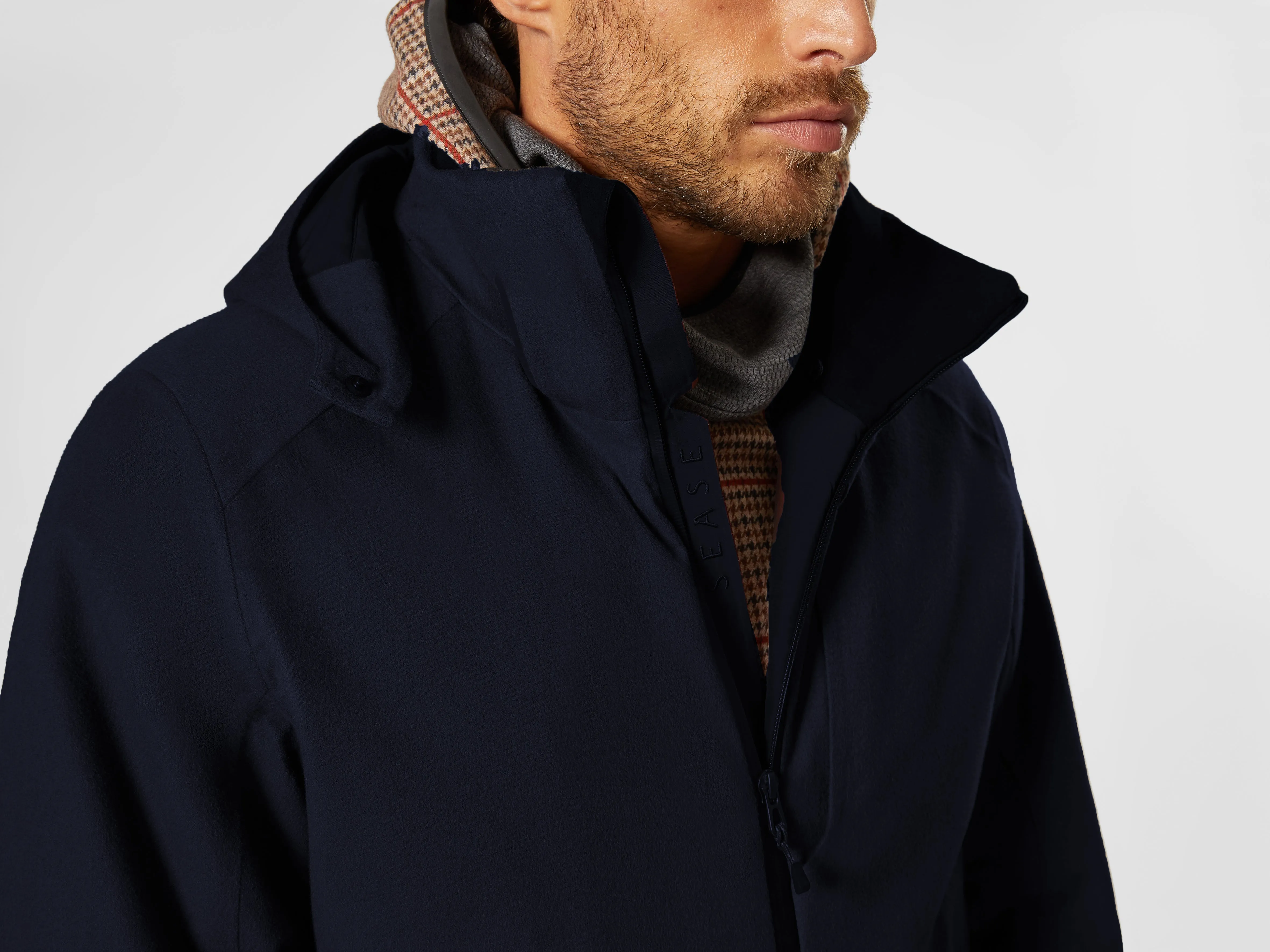 Armada Cashmere Jacket - Navy Blue