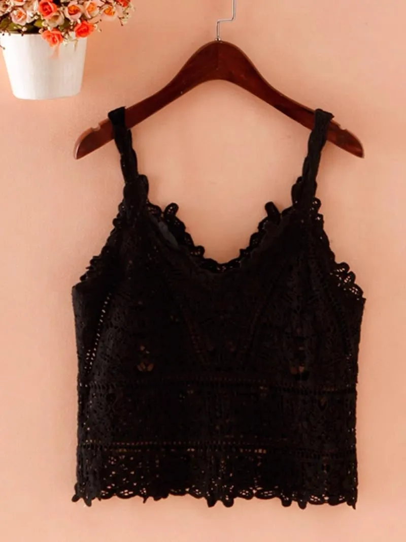 Beach Camisole Womens Sleeveless Vest wear Short top