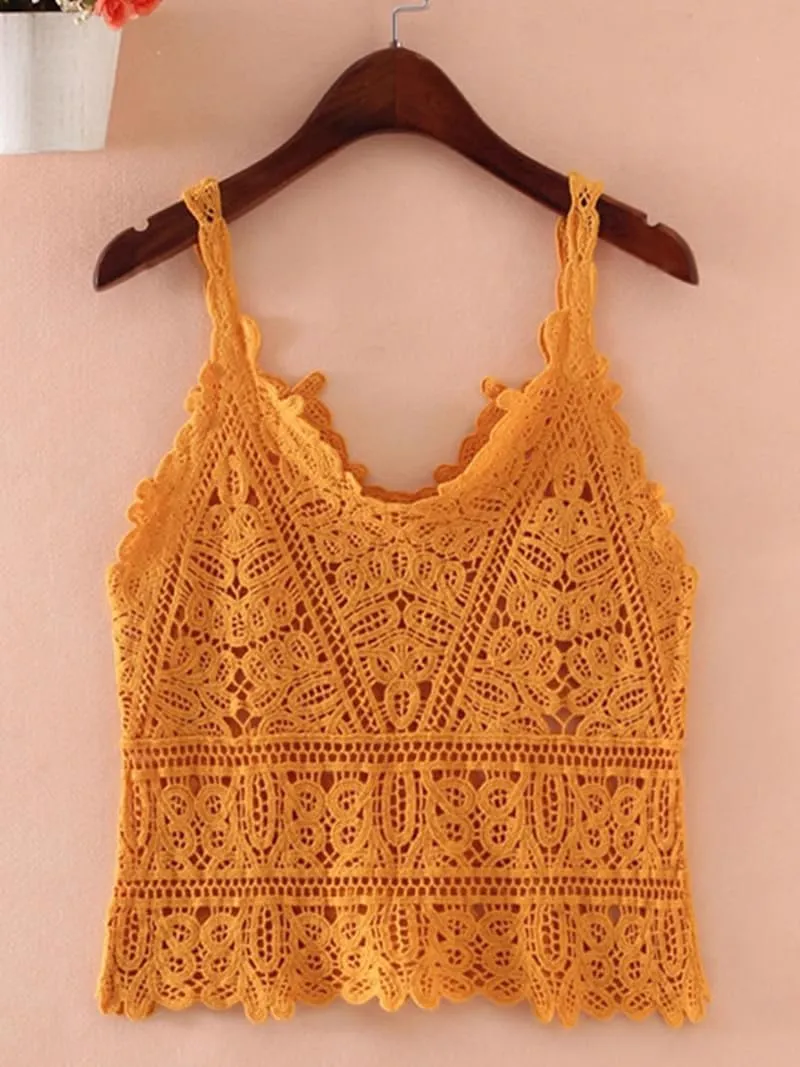 Beach Camisole Womens Sleeveless Vest wear Short top