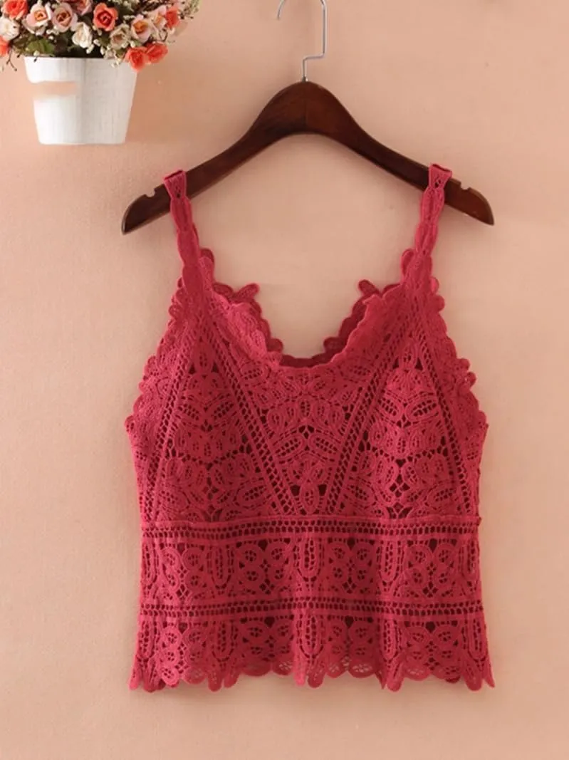 Beach Camisole Womens Sleeveless Vest wear Short top