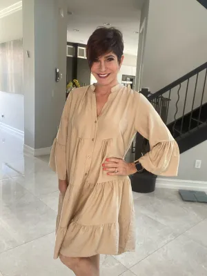 Bella Button Down Boho Dress