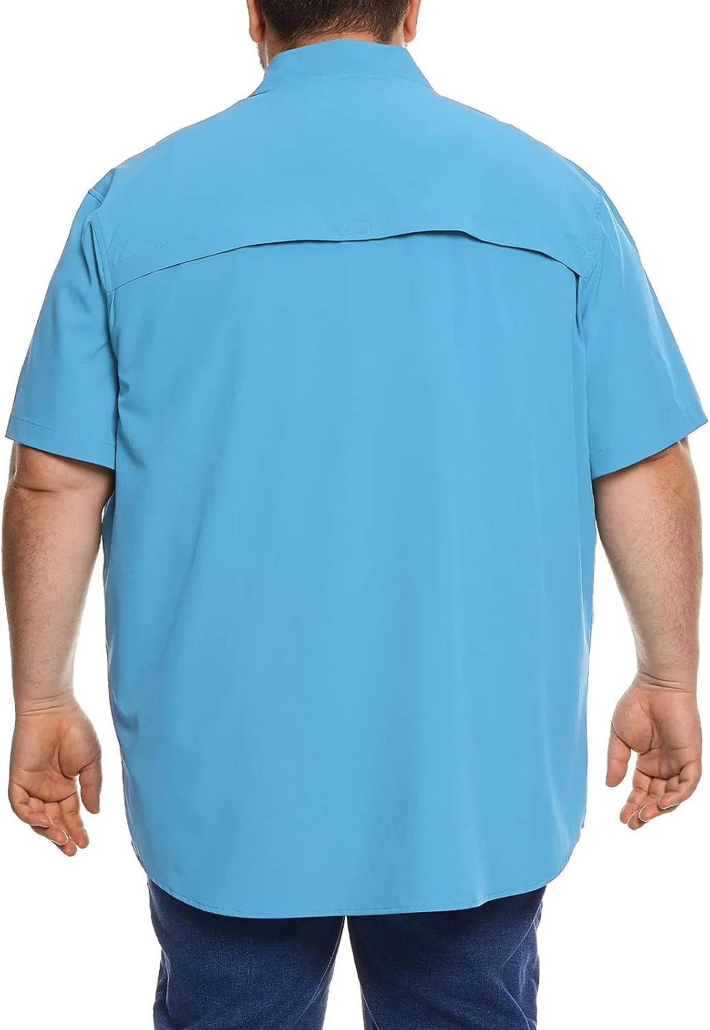 Big and Tall Mens Fishing Shirt UPF 50  Sun Protection Shirt SPF Quick Dry 2XL-6XL