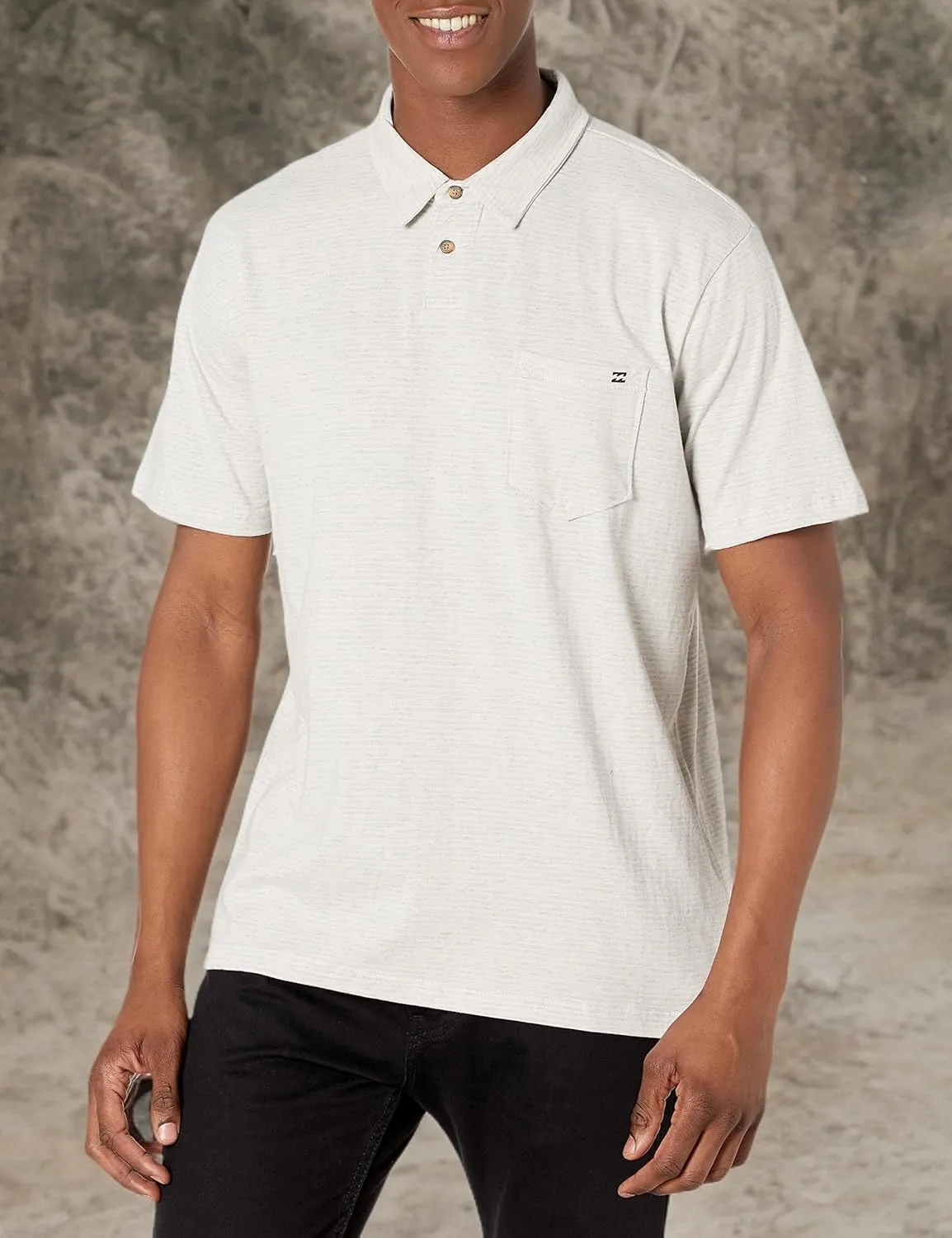 Billabong Men's Polo Short-Sleeve Shirt, Classic Polo Shirt with Button Closure & Check Pocket