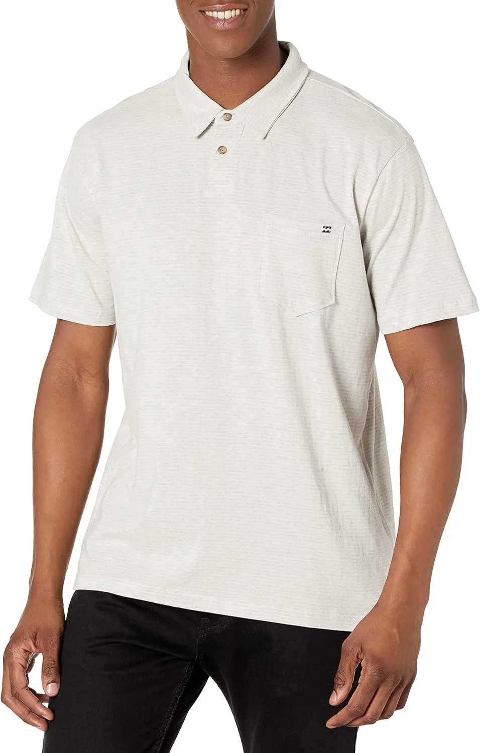 Billabong Men's Polo Short-Sleeve Shirt, Classic Polo Shirt with Button Closure & Check Pocket