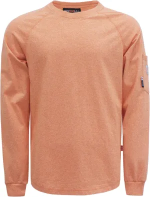 BOCOMAL FR Shirts Heather Series 6oz Flame Resistant T Shirt NFPA2112 CAT2 Fire Retardant Crew Work Shirt