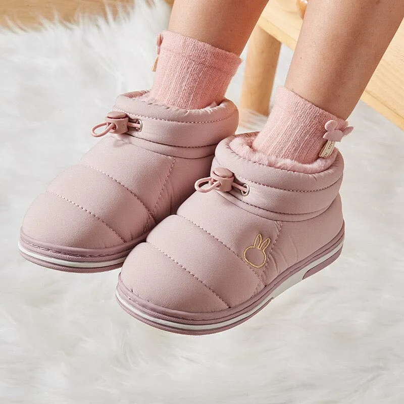 Bunny Winter Warm Indoor Booties