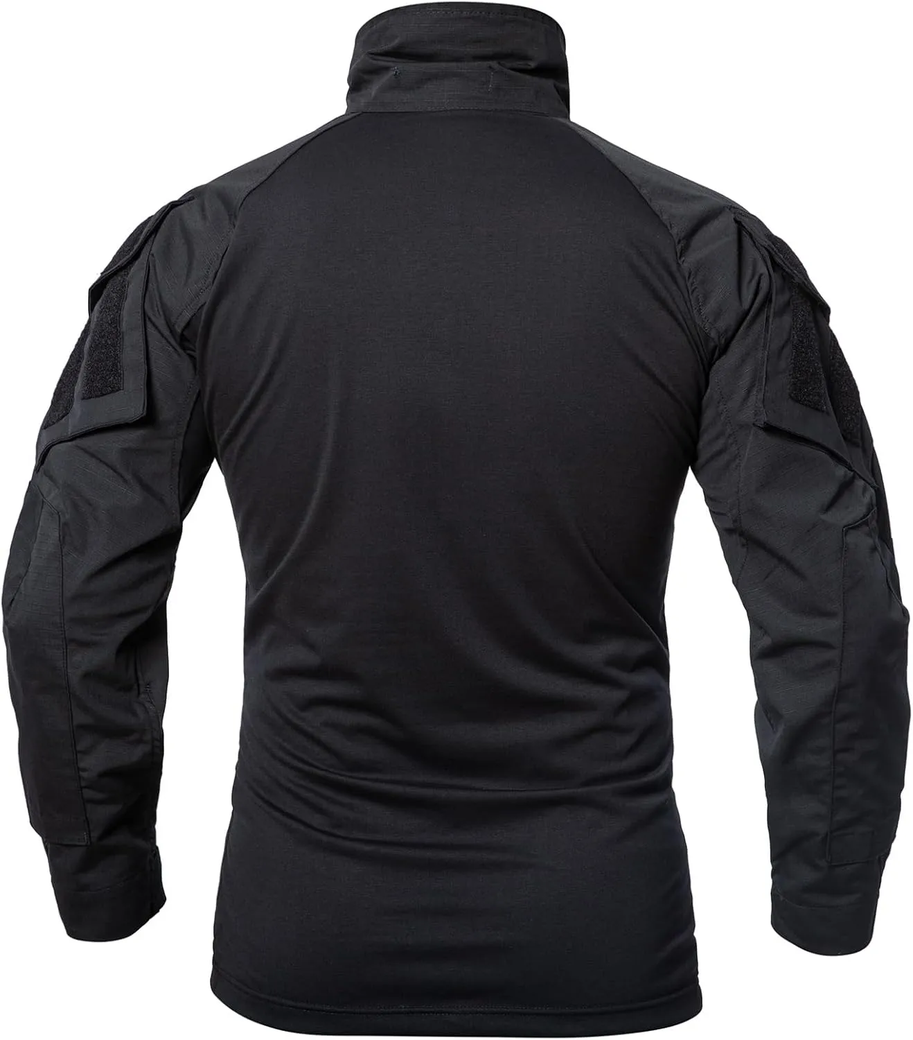 CARWORNIC Men's Tactical Combat Shirt, 1/4 Zipper Long Sleeve Camo Army Military T Shirt