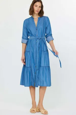 Chambray Button Down Dress