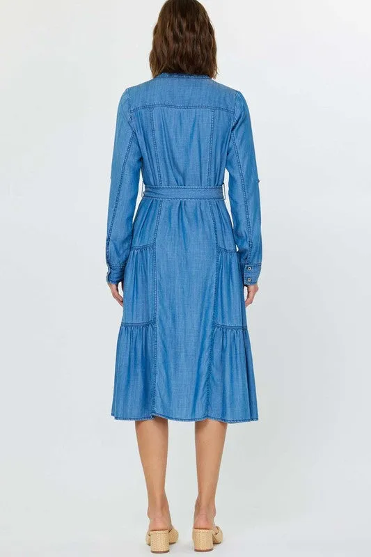 Chambray Button Down Dress