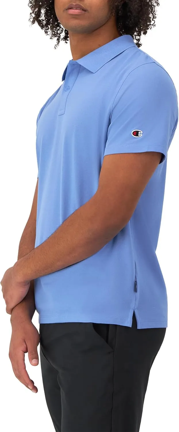 Champion Men's Polo T-Shirt, Moisture Wicking, Best Polo Shirt For Men, Short-Sleeve Tee