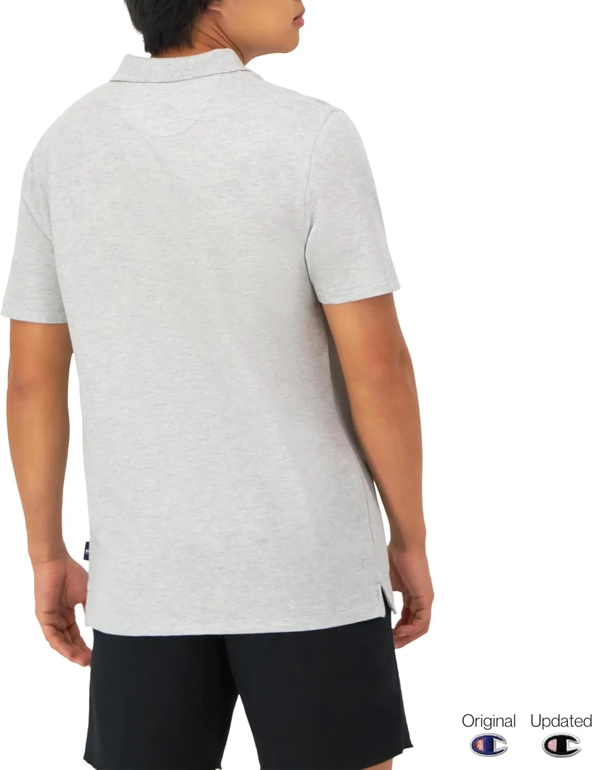 Champion Men's Polo T-Shirt, Moisture Wicking, Best Polo Shirt For Men, Short-Sleeve Tee