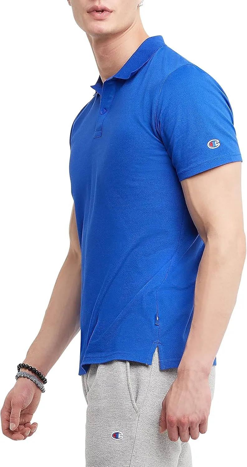 Champion Men's Polo T-Shirt, Moisture Wicking, Best Polo Shirt For Men, Short-Sleeve Tee