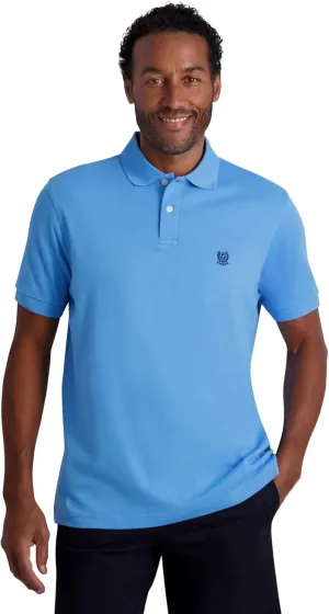 Chaps Men's Polo Shirt - Classic Fit Short Sleeve 2-Button Double Knit Cotton Polo Shirt (S-XL)