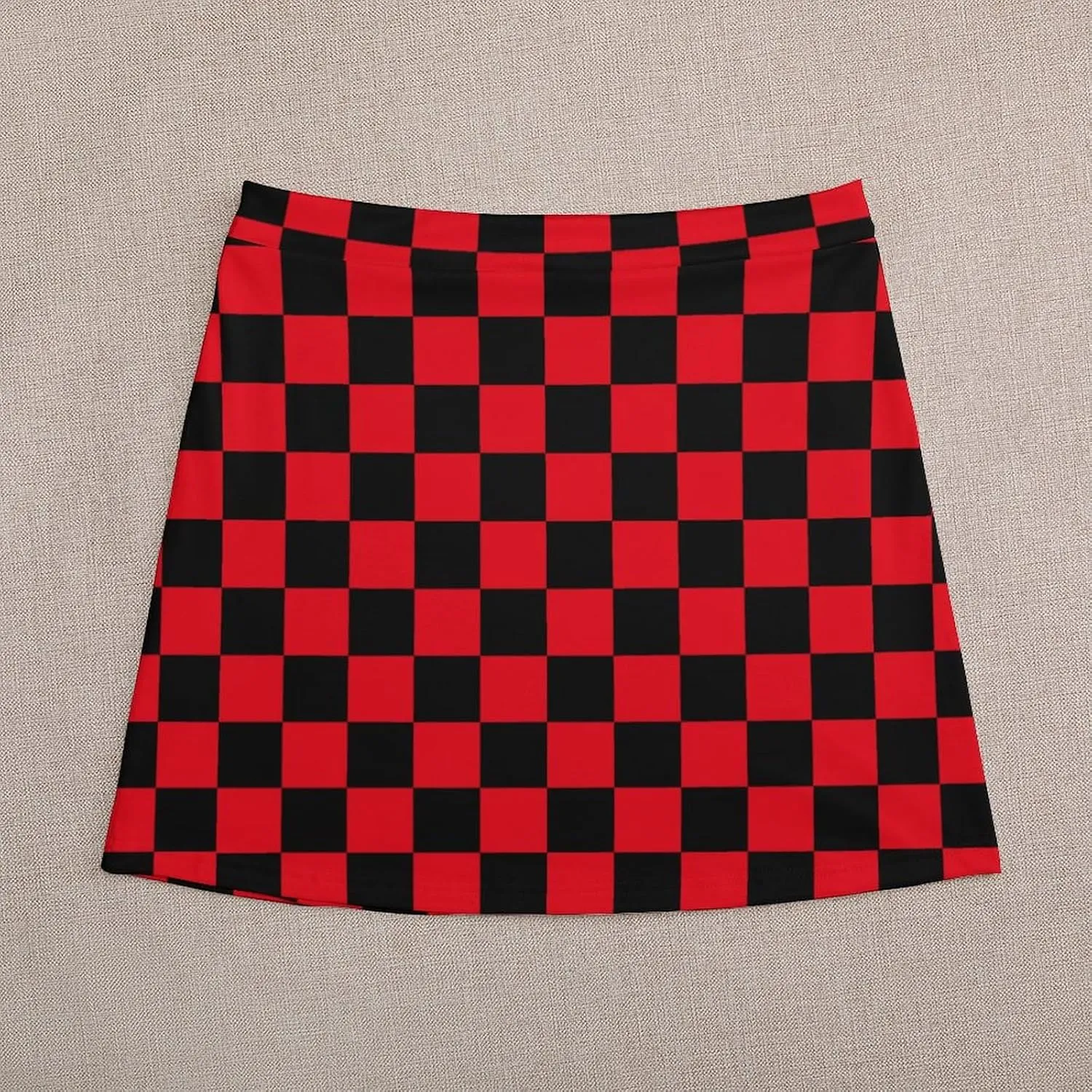 Checkerboard Retro Pattern Short Skirt Culottes Womens Athletic Skorts Skirts Active Skort Miniskirt Sexy Skort
