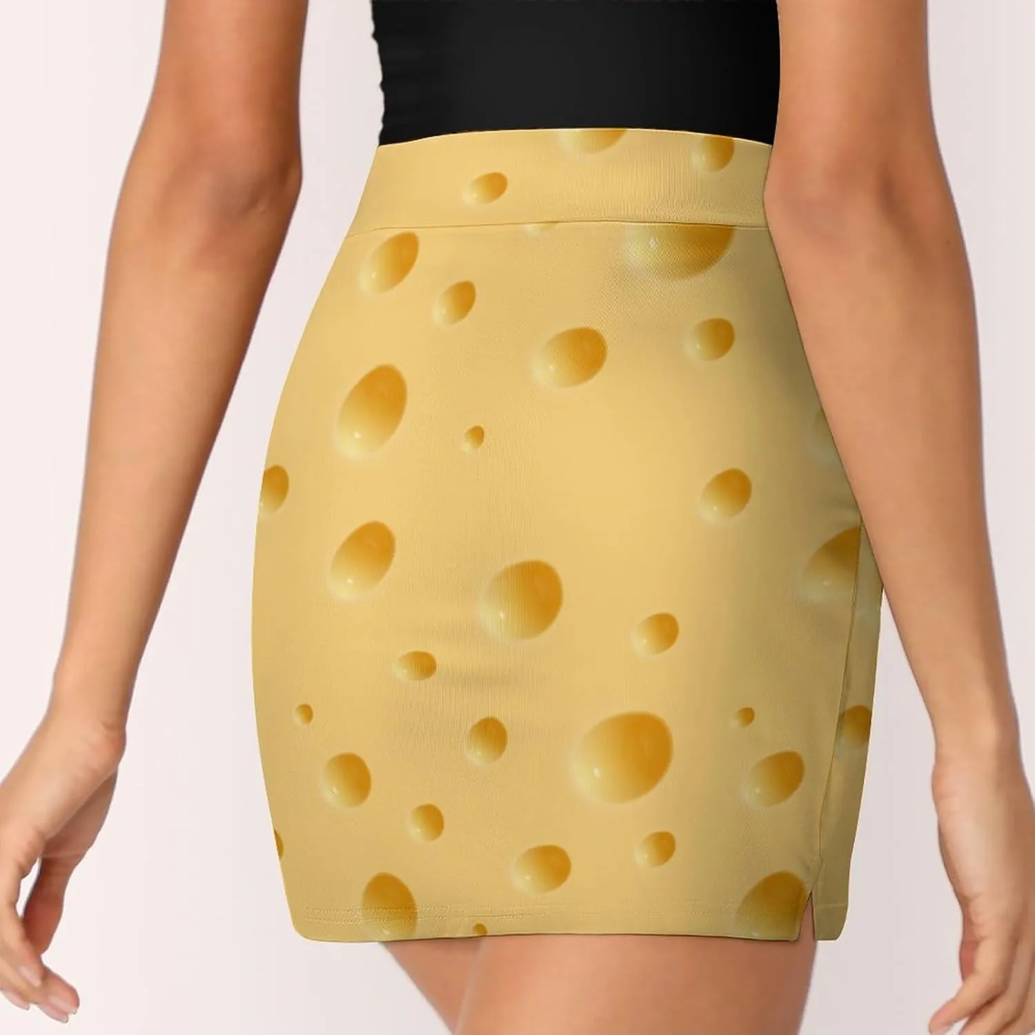 Cheese Short Skirt Women Inner Shorts Skirts High Waisted Stretchy Skorts Athletic Pockets A-line Outdoor