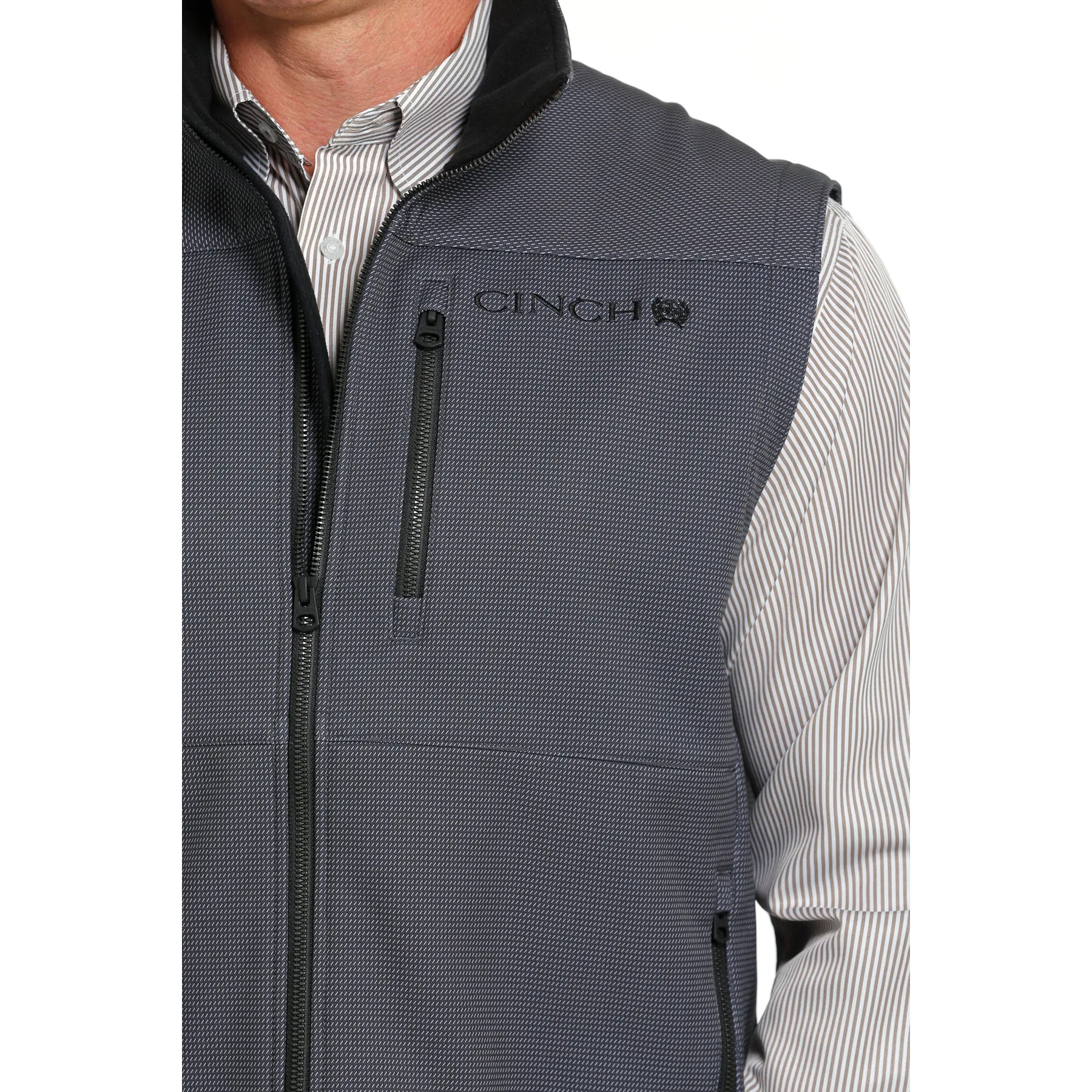 Cinch Men's Charcoal Bonded Vest MWV1515018
