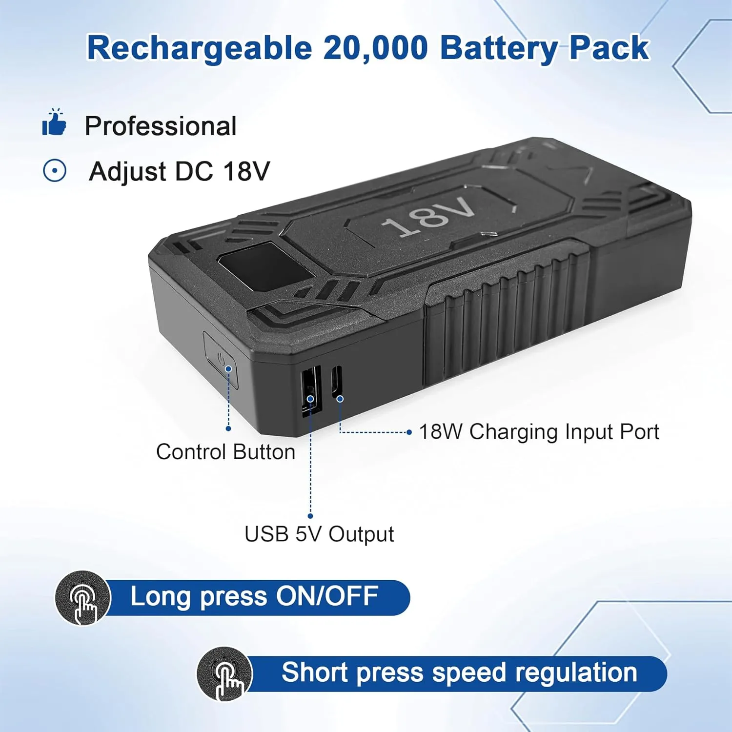 Cooling Vest for Men Women with 20000mAh Battery, 2pcs Fan 18V Electric Air Conditioned Vest for Hot Weather Outdoor