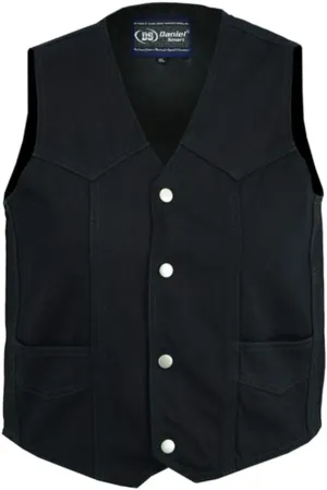 Daniel Smart Kids Jean Vest Premium Quality Denim Vest Kids with Unique V Neck Design and Multiple Pockets