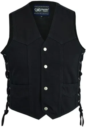 Daniel Smart Kids Jean Vest Premium Quality Denim Vest Kids with Unique V Neck Design and Multiple Pockets