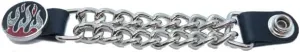 Daniel Smart Motorcycle Vest Extender - Silver Double Chain Biker Vest Extender with Butterfly Design & Snap Button 1-PCS