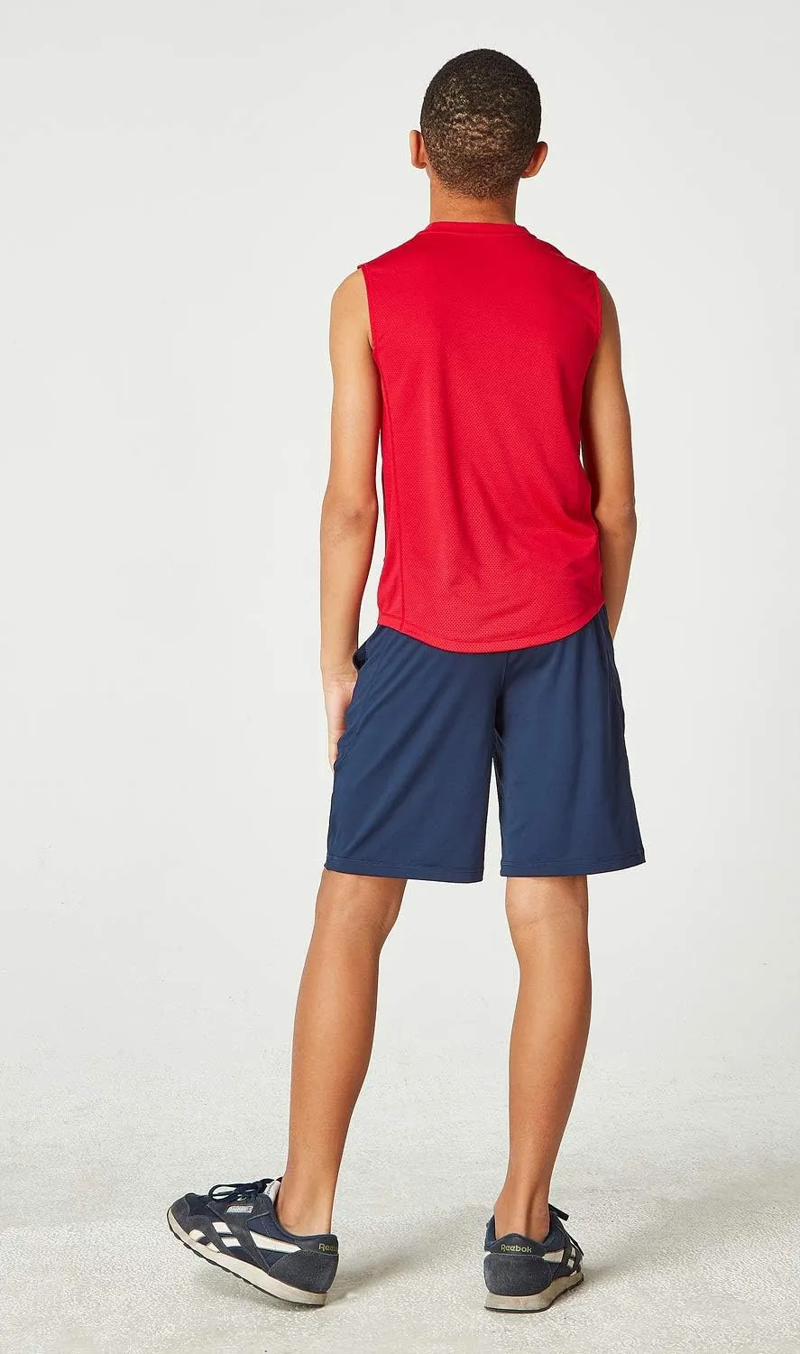 DEVOPS 2 Pack Boys Cool Dry-Fit Workout Tank Top Sleeveless