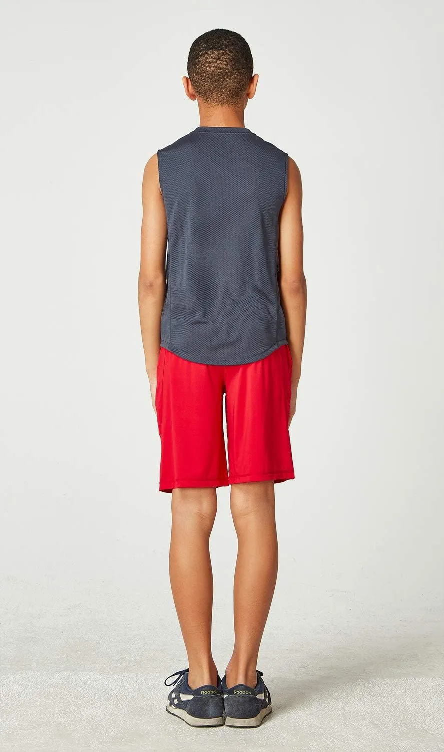 DEVOPS 2 Pack Boys Cool Dry-Fit Workout Tank Top Sleeveless
