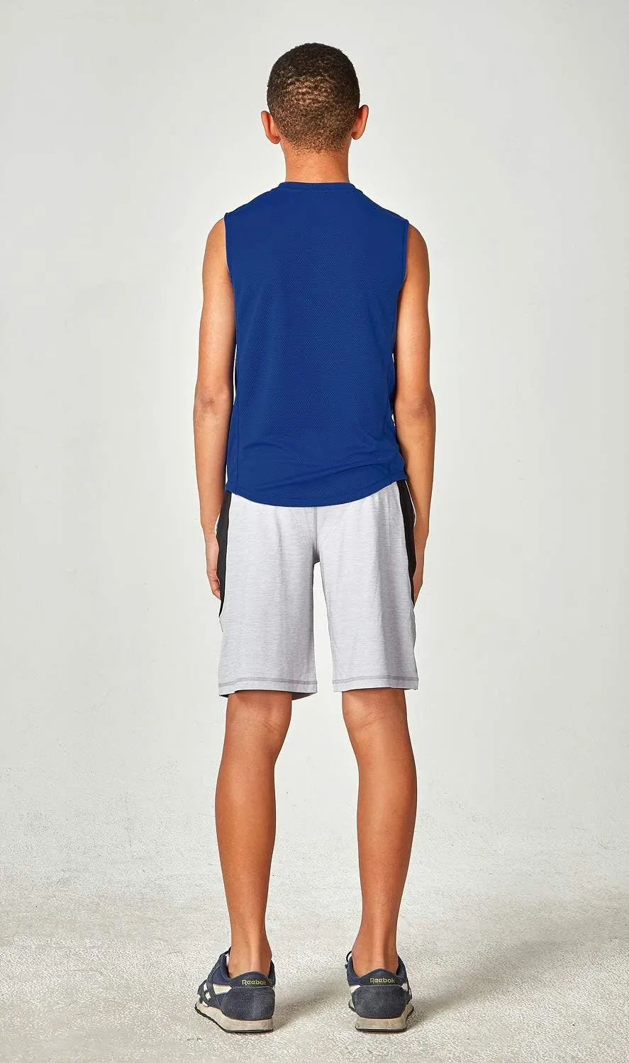 DEVOPS 2 Pack Boys Cool Dry-Fit Workout Tank Top Sleeveless