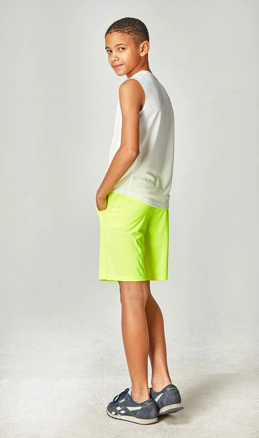 DEVOPS 2 Pack Boys Cool Dry-Fit Workout Tank Top Sleeveless