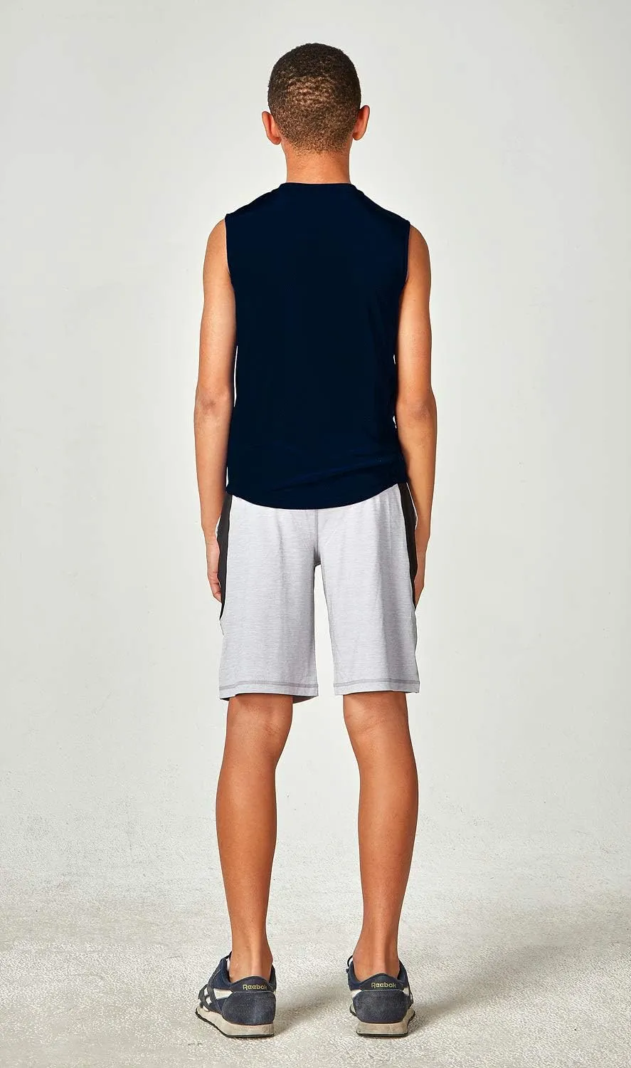 DEVOPS 2 Pack Boys Cool Dry-Fit Workout Tank Top Sleeveless