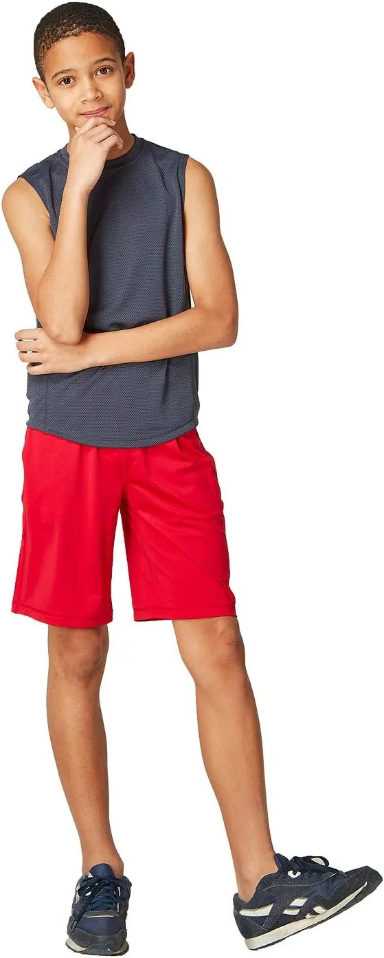 DEVOPS 2 Pack Boys Cool Dry-Fit Workout Tank Top Sleeveless