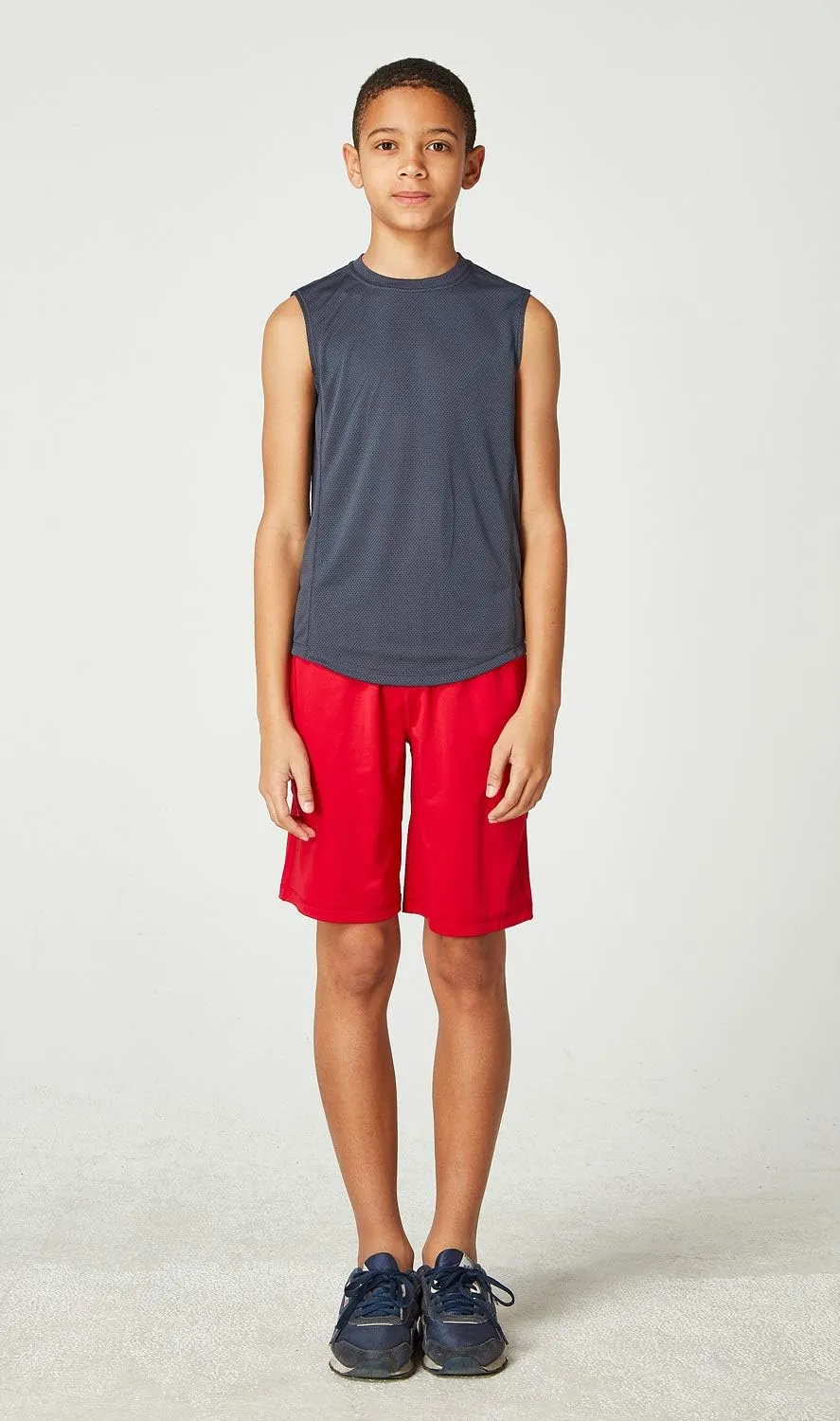 DEVOPS 2 Pack Boys Cool Dry-Fit Workout Tank Top Sleeveless
