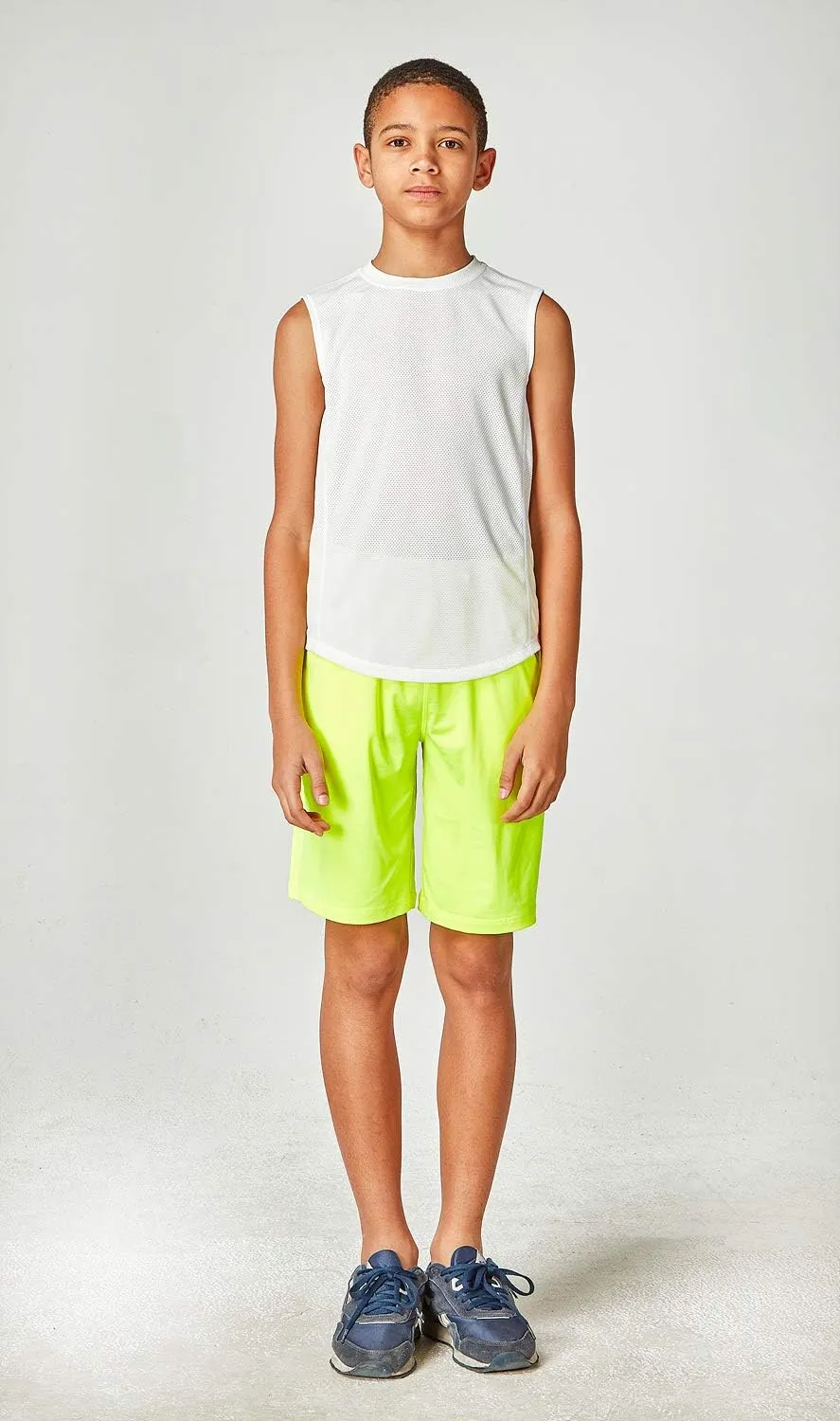 DEVOPS 2 Pack Boys Cool Dry-Fit Workout Tank Top Sleeveless