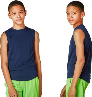 DEVOPS 2 Pack Boys Cool Dry-Fit Workout Tank Top Sleeveless