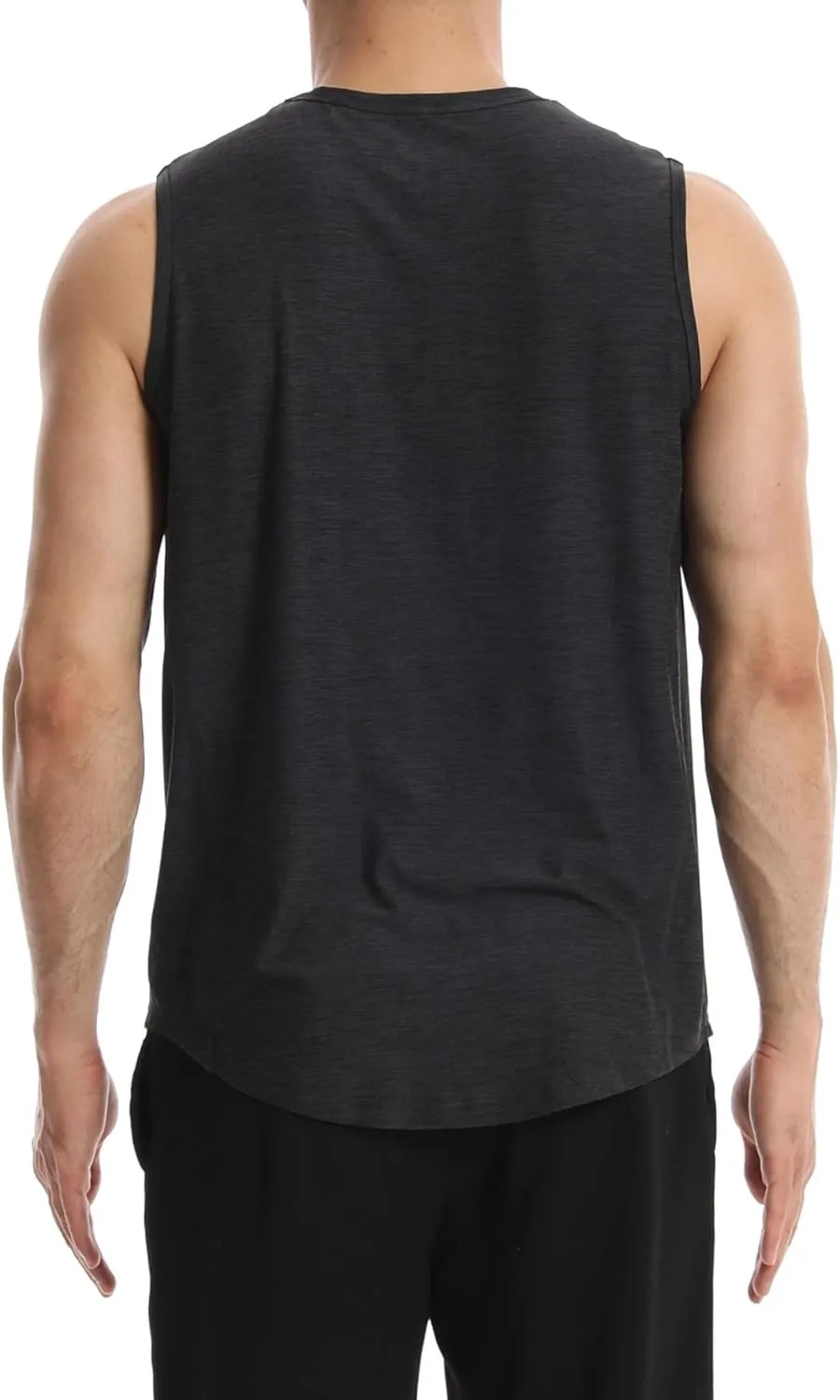 Different Touch Mens Active Gym Workout Sleeveless Shirt Quick Dry Crew Neck Muscle Tank Top
