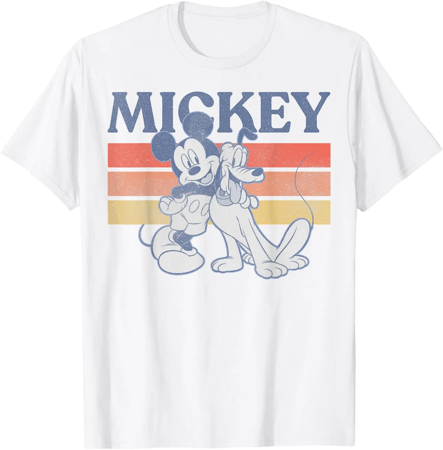 Disney Mickey And Friends Mickey And Pluto Retro Line T-Shirt