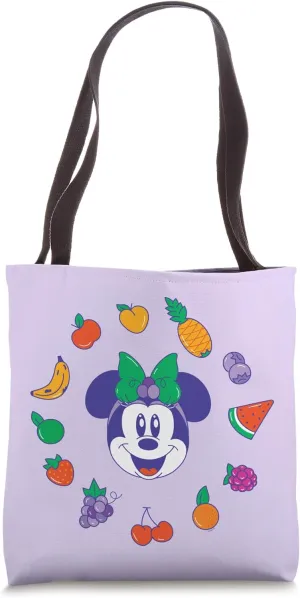 Disney Minnie Mouse in Apple Hat Summer Fruit Mix Picnic Tote Bag