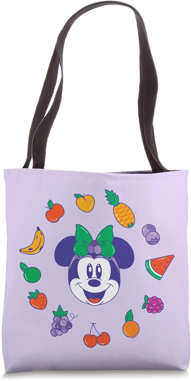 Disney Minnie Mouse in Apple Hat Summer Fruit Mix Picnic Tote Bag