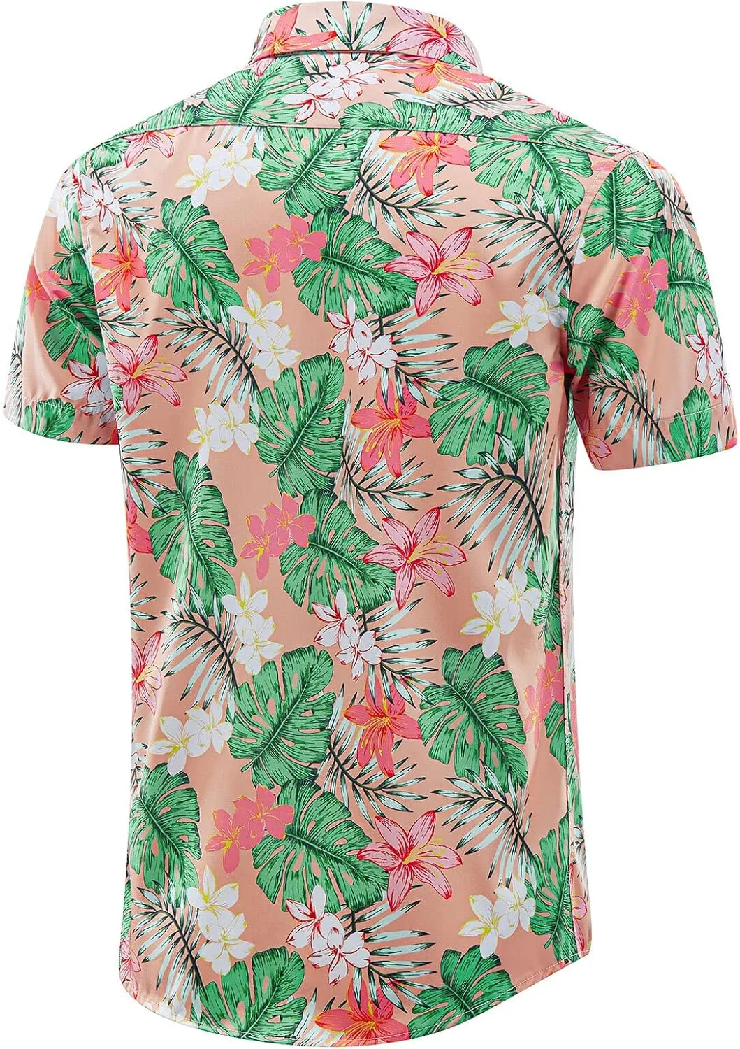 ENVMENST Hawaiian Shirt for Men Short Sleeve Beach Printed Summer Button Down Aloha Shirt(S-3XL)