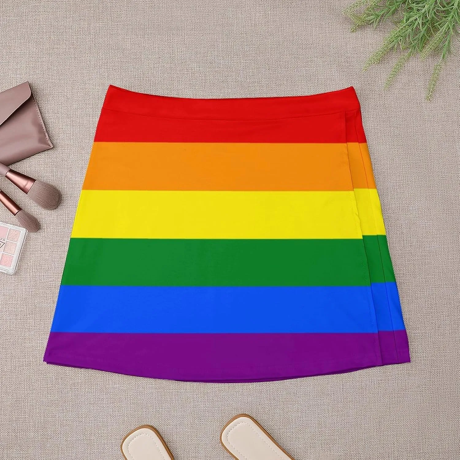 Gay Pride Flag Short Skirt Culottes Women Athletic Skorts Golf Skirts Mini Shorts High Waist Breathable Sports Skort