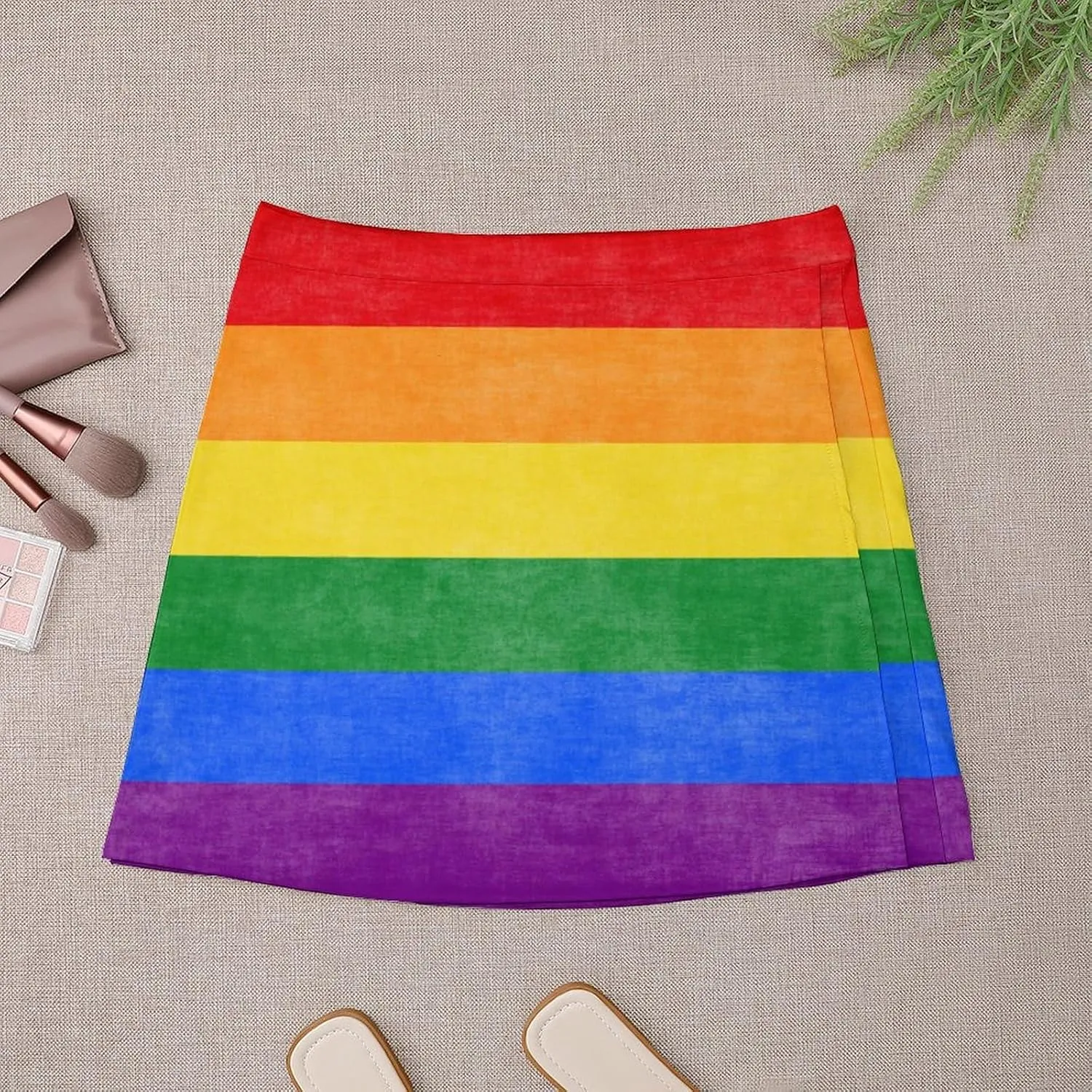 Gay Pride Flag Short Skirt Culottes Women Athletic Skorts Golf Skirts Mini Shorts High Waist Breathable Sports Skort