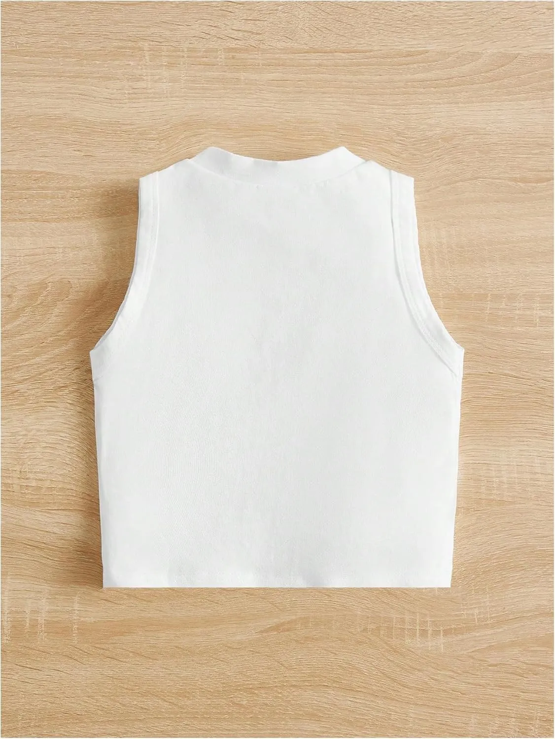 Girl's Glitter Heart Print Tank Top Sleeveless Crew Neck Loose Fit Casual Shirts