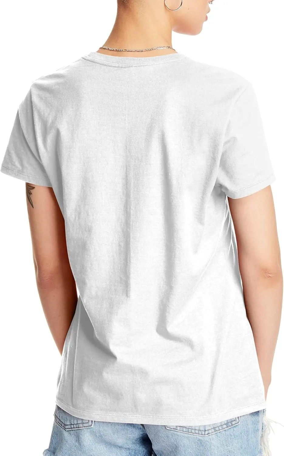 Hanes Perfect-T Crewneck T-Shirt, Lightweight Cotton Short Sleeve Tee for Women