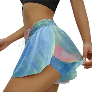 High Waisted Shorts Mini Pleated Skirts Women Sexy Flowy Ruffled Pole Dance Skirts Culottes Hot Pants Lingerie Skirts